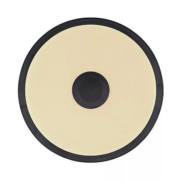 LED-Deckenleuchte Raffy Lautsprecher RGBW schwarz günstig online kaufen