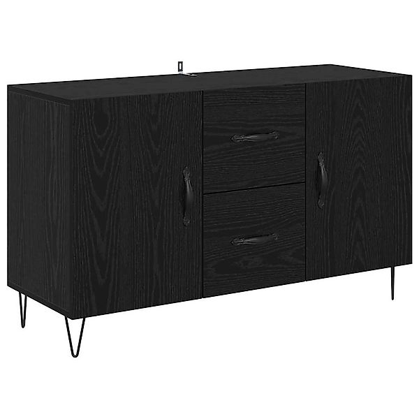 vidaXL Sideboard Schwarz Eichen-Optik 100 x 36 x 60 cm Holzwerkstoff 882471 günstig online kaufen