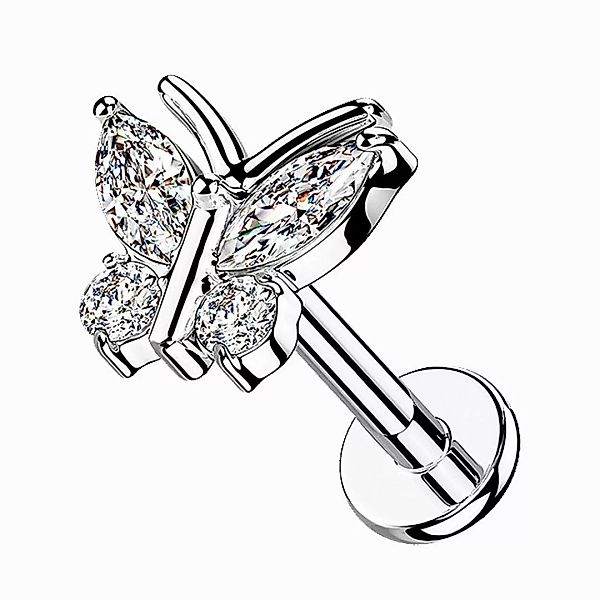 Taffstyle Piercing-Set Labret Tragus Piercing flach günstig online kaufen
