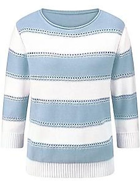 Pullover U-Boot-Ausschnitt Peter Hahn blau günstig online kaufen