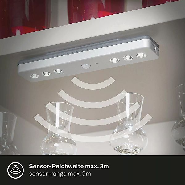 LED-Unterbauleuchte Lero Indoor, Sensor, Batterie günstig online kaufen