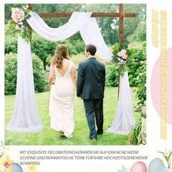Refttenw Hängedekoration Hochzeits Vorhang Hochzeitsbogen Hintergrundvorhan günstig online kaufen