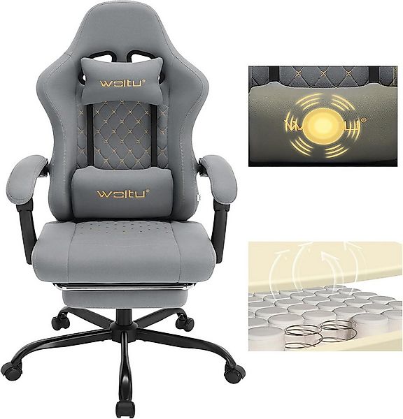 Woltu Gaming-Stuhl (1 St), mit Massagefunktion, ergonomisch, 150 kg, Netzst günstig online kaufen