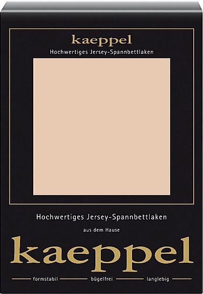 Kaeppel Spannbettlaken Single Jersey Mako Elasthan, günstig online kaufen