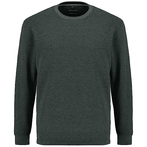CASA MODA Strickpullover aus Baumwollmischung Farbe grün Größe: 3XL günstig online kaufen
