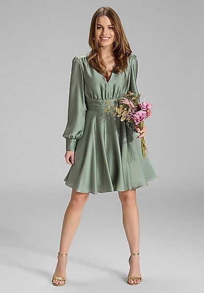 SWING Cocktailkleid Taillierter Schnitt mit ausgestelltem Rockteil günstig online kaufen