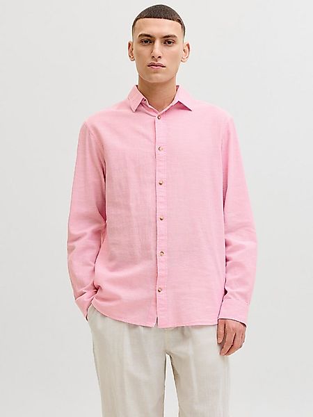 Jack & Jones Langarmhemd JJESUMMER LINEN BLEND SHIRT L/S SN Baumwollmischun günstig online kaufen