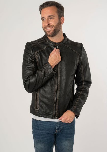 Mauritius Lederjacke 2Mgoji SF mit markanten günstig online kaufen