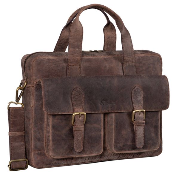 Benthill Aktentasche Echt Leder Laptoptasche Notebooktasche günstig online kaufen