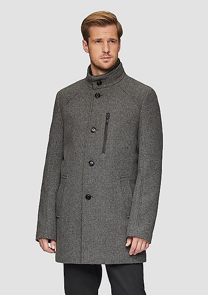s.Oliver Wintermantel Outdoor-Mantel Wattierter Wollmix-Mantel mit herausne günstig online kaufen