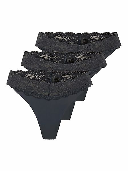 ONLY Tanga "ONLCHLOE LACE S.S THONG 3-PACK ACC", (Packung, 3 St.) günstig online kaufen