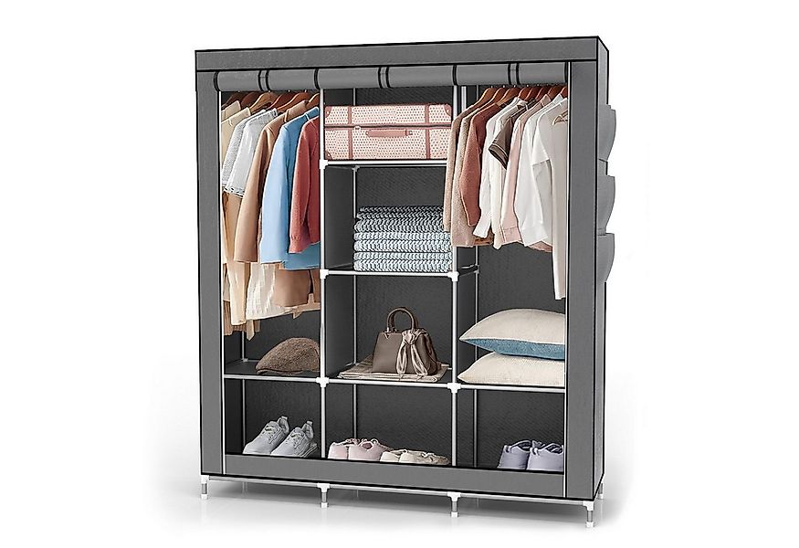 Intirilife Kleiderschrank (1-St) Stoffschrank Kleiderschrank mit Kleidersta günstig online kaufen