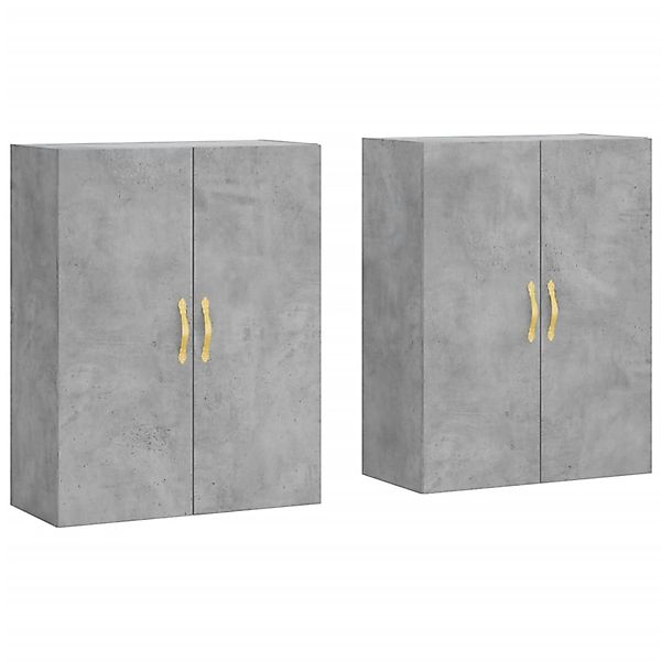 vidaXL Wandschränke 2 Stk Betongrau 69,5x34x90 cm 3195607 günstig online kaufen