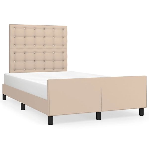 vidaXL Bettgestell ohne Matratze Cappuccino-Braun 120x190cm Kunstleder 3270 günstig online kaufen