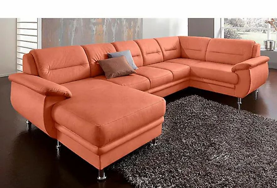 sit&more Wohnlandschaft »Mailand U-Form, B: 312 cm« optional Bettfunktion günstig online kaufen