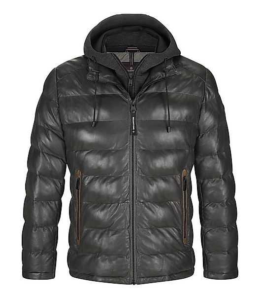 Milestone Lederjacke MSCallisto Stehkragen mit abnehmbarem Jersey-Kapuzenei günstig online kaufen