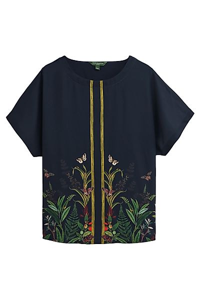Next Blusenshirt Kew Kollektion Cupro Kurzarmoberteil günstig online kaufen