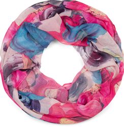 styleBREAKER Loop Loop mit Blumen Muster, günstig online kaufen
