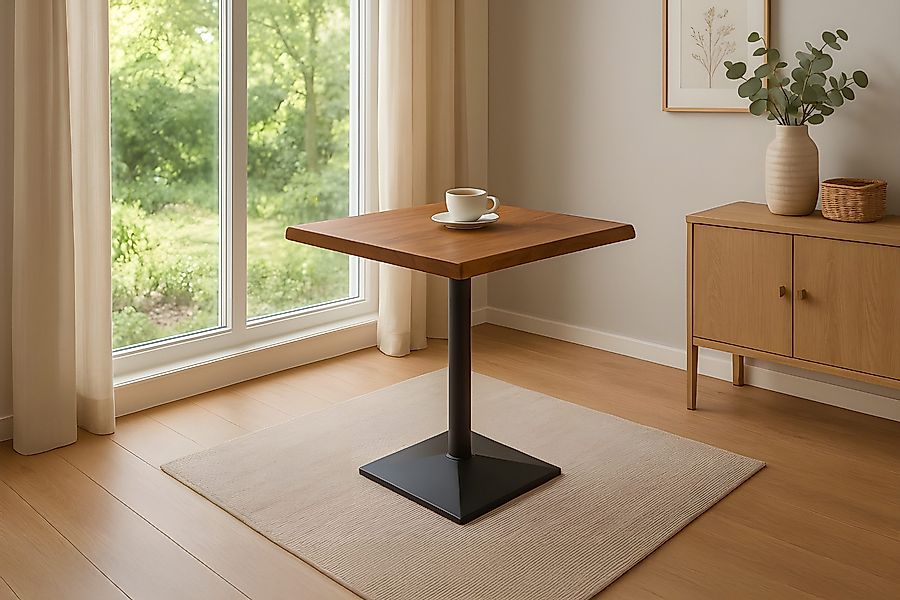 Loreno® Bistrotisch Ines, massives Akazienholz, echte günstig online kaufen