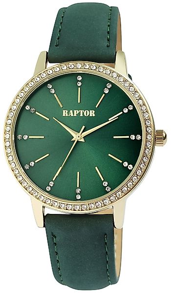 Raptor Quarzuhr Brilliance mit Echtlederband, 3 günstig online kaufen