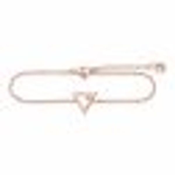 Armband 925 Sterling Silber rosé vergoldet Dreieck Zirkonia günstig online kaufen