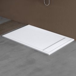 doporro Duschwanne Duschtasse aus Mineral DIN-Anschlüsse günstig online kaufen