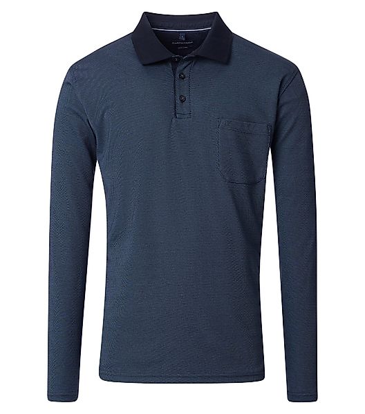 CASAMODA Langarm-Poloshirt CASAMODA Polo-Shirt Langarm uni günstig online kaufen