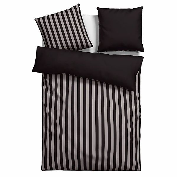 OTTO home Wendebettwäsche Greta, Mako-Satin, 3 teilig, Bettwäsche mit Strei günstig online kaufen