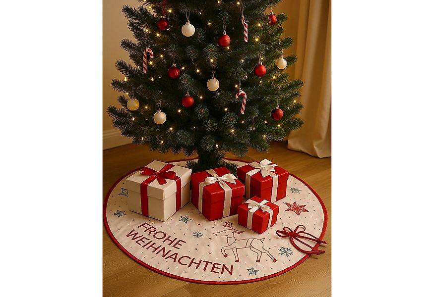 HundB Weihnachtsbaumdecke Weihnachtsbaum-Decke, Ø 76 cm günstig online kaufen