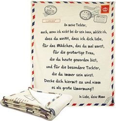 XDeer Kinderbettdecke Flanell-Briefdecke An Meine Tochter/Sohn,Weiche günstig online kaufen