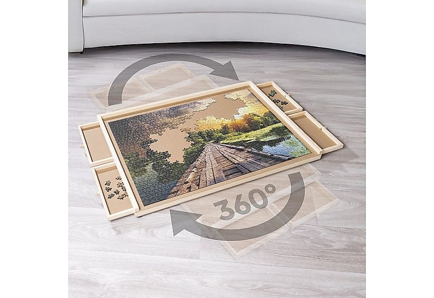 Gravidus Puzzleunterlage Puzzlebrett mit 4 Schubladen für 1000 Teile mit Dr günstig online kaufen