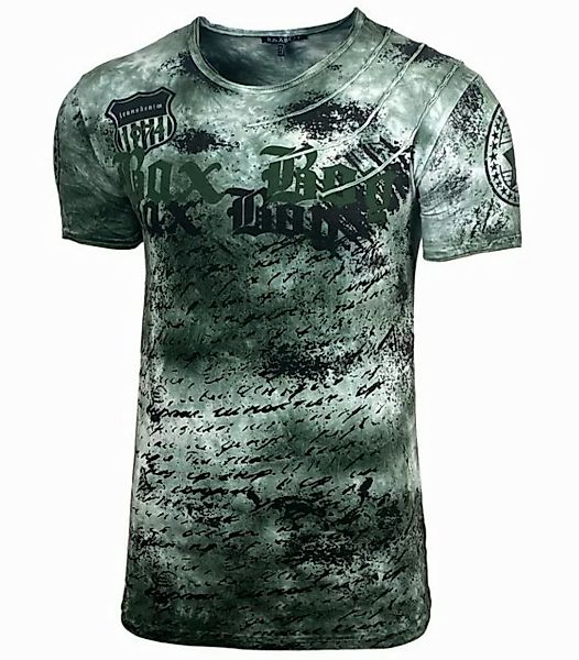 Baxboy T-Shirt Baxboy Waschung T-Shirt mit modernem Print B-103 günstig online kaufen