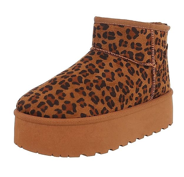 Ital-Design Stilvolle Stiefeletten mit Verzierung für Damen Snowboots (9092 günstig online kaufen