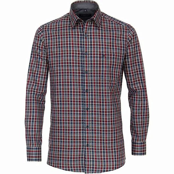 CASAMODA Langarmhemd Große Größen Karo Langarmhemd rot-blau-beige CasaModa günstig online kaufen