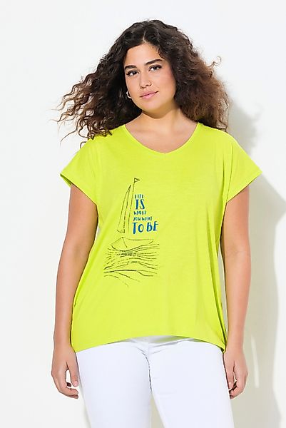 Ulla Popken T-Shirt T-Shirt Boot A-Linie günstig online kaufen