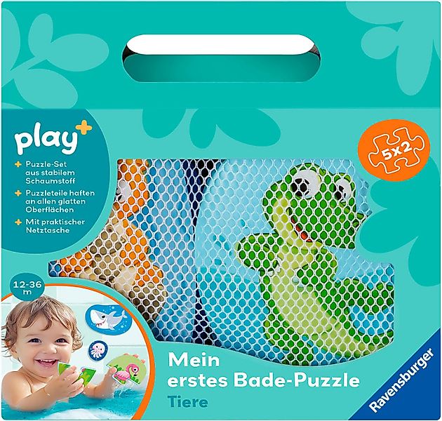 Ravensburger Badespielzeug Play+ Mein erstes Bade-Puzzle: Tiere günstig online kaufen