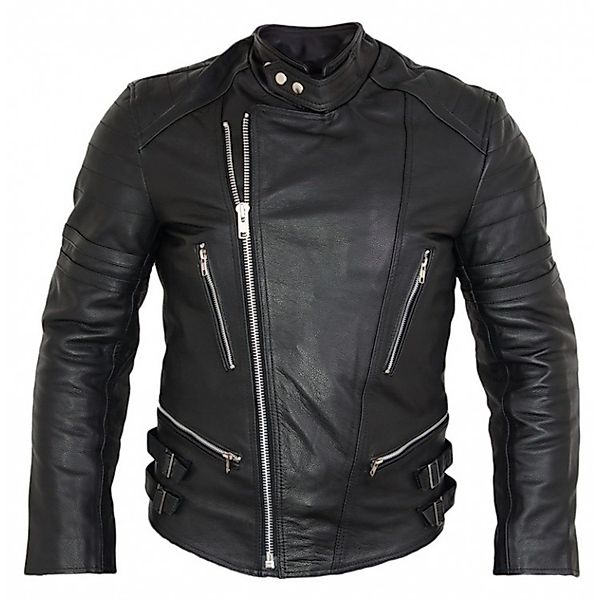 MDM Motorradjacke Retro Herren Motorrad Lederjacke günstig online kaufen