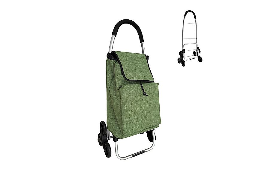 relaxdays Einkaufstrolley Treppensteiger 45 l, 45 l, grün günstig online kaufen