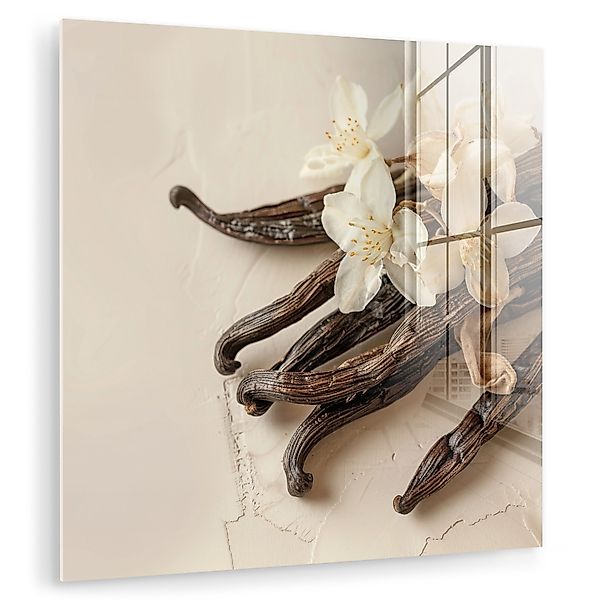 MuchoWow Acrylglasbild Vanille - Geblümt - günstig online kaufen
