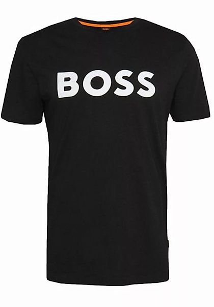 BOSS T-Shirt Thinking Hugo Boss Herren Shirt mit Logo Print mit Kontrast De günstig online kaufen