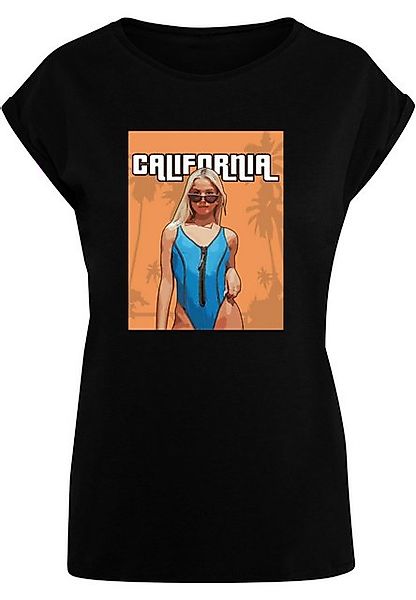 Merchcode T-Shirt Merchcode Damen Ladies Grand California Extended Shoulder günstig online kaufen