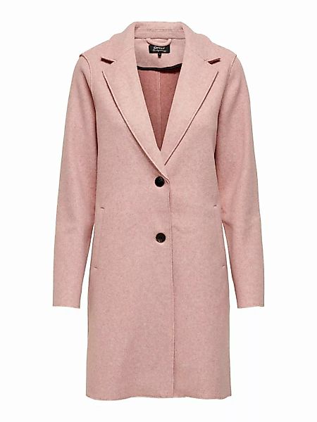 ONLY Einfarbiger Mantel Damen Pink günstig online kaufen