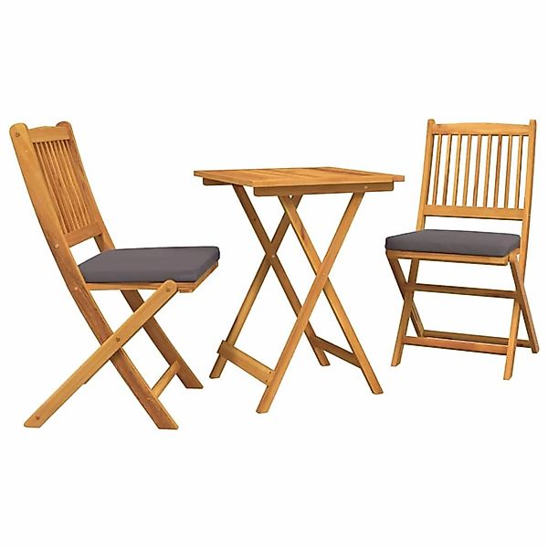 vidaXL Garten Bistro Set 3-Tlg Braun Akazie Massivholz 42000952 günstig online kaufen