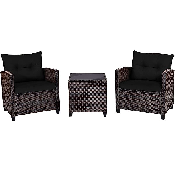 COSTWAY Gartenlounge-Set, (3-tlg., 2 Sessel & günstig online kaufen