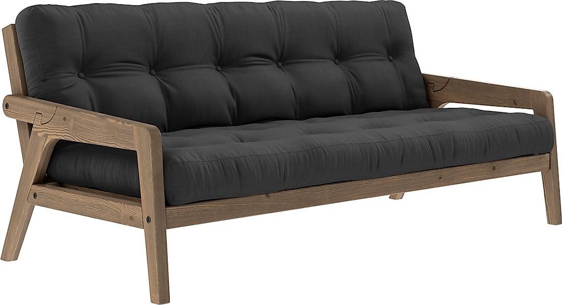 Karup Design Schlafsofa, Mit Holzstruktur, inkl. Futonmatratze, Liegefläche günstig online kaufen