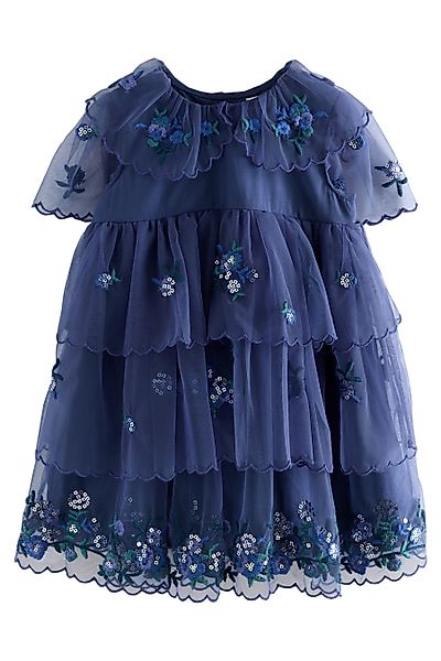 Next Jerseykleid Gestuftes Meshkleid (1-tlg) günstig online kaufen