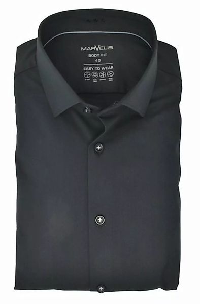 MARVELIS Businesshemd Easy To Wear Hemd - Body Fit - Langarm - Einfarbig - günstig online kaufen