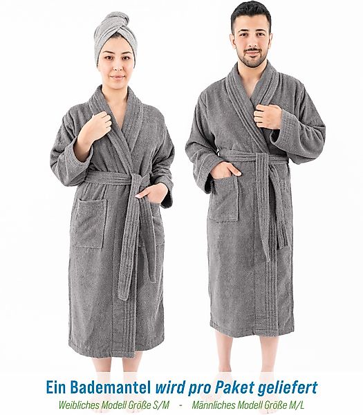 HAMMETEX Bademantel "Bademantel 100% Baumwolle Unisex, 400 GSM, Weich & Sau günstig online kaufen