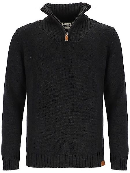 tomBrook Troyer Herren Strickpullover Uni - Pullover mit Stehkragen und Rei günstig online kaufen