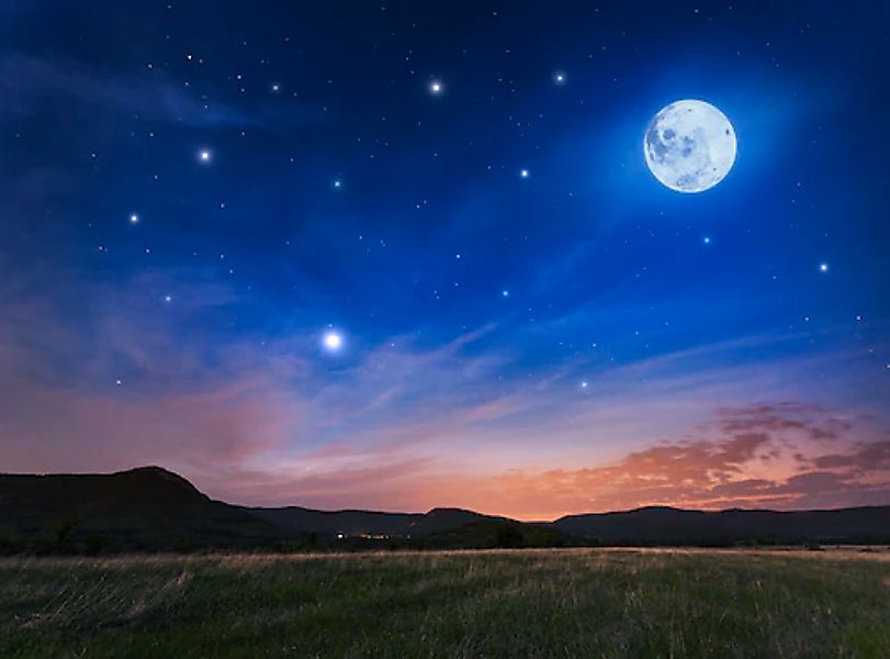 Papermoon Fototapete »Full Moon« glatt günstig online kaufen